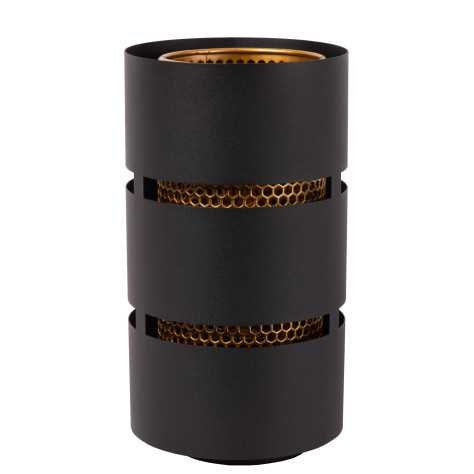 ROSAS - Lampe de table - Ø 16 cm - 1xE27 - Noir