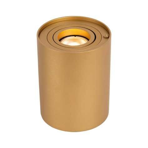 TUBE - Lampe de table - Ø 9,6 cm - LED Dim. - GU10 - 1x5W 2600K/2800K - 3 StepDim - Or Mat / Laiton