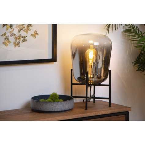 GLORIO - Lampe de table - Ø 32 cm - 1xE27 - Noir