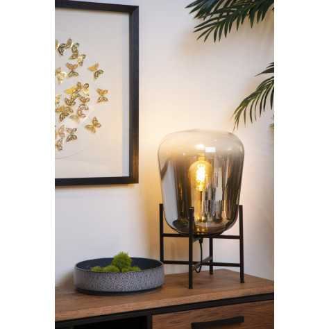 GLORIO - Lampe de table - Ø 32 cm - 1xE27 - Noir