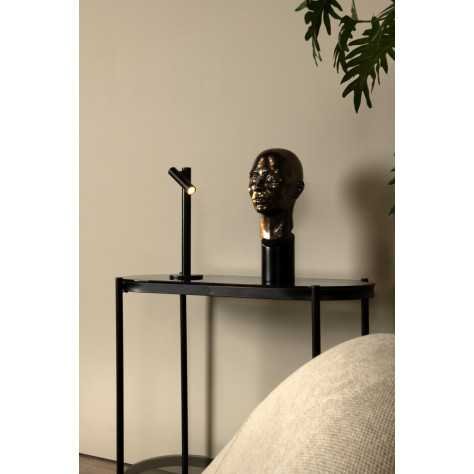 ANTRIM - Lampe de table Intérieur/Extérieur Rechargeable - Batterie/Piles - LED Dim. - 1x2,2W 2700K - IP54 - Avec stati
