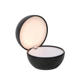 CLIPPER - Lampe de table Rechargeable - Batterie/Piles - Ø 12 cm - LED - 1x2,2W 2700K - Noir
