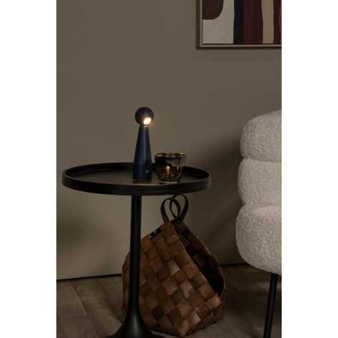 IPSOS - Lampe de table Rechargeable - Batterie/Piles - LED Dim to warm - 1x3W 3000K/3200K - Bleu