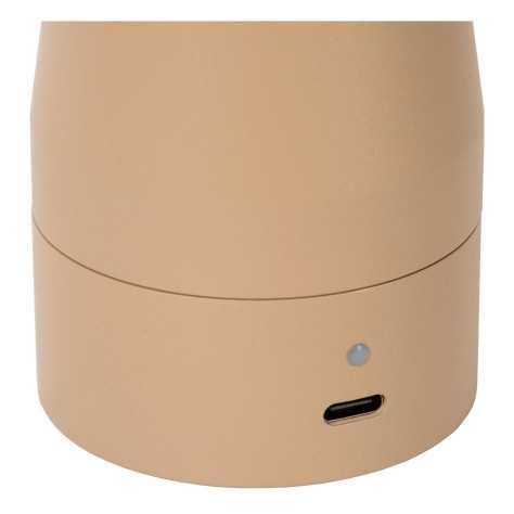 IPSOS - Lampe de table Rechargeable - Batterie/Piles - LED Dim to warm - 1x3W 3000K/3200K - Taupe