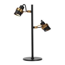 TUNDRAN - Lampe de table - 2xGU10 - Noir