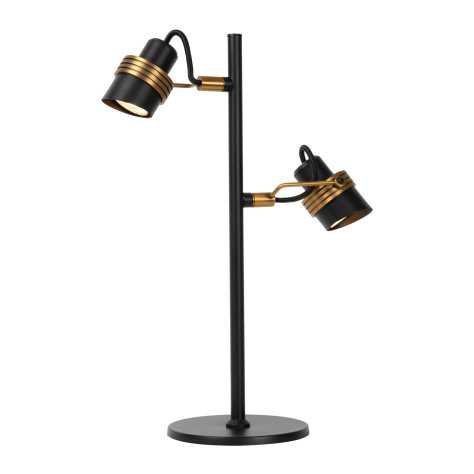 TUNDRAN - Lampe de table - 2xGU10 - Noir