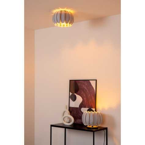 SPENCER - Lampe de table - Ø 30 cm - 1xE27 - Gris