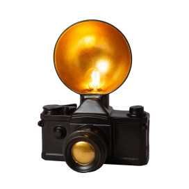 EXTRAVAGANZA CAMERA - Lampe de table - 1xE14 - Noir