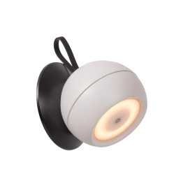 LUNEX - Applique murale Intérieur/Extérieur Rechargeable - Batterie/Piles - LED Dim. - 1x2W 3000K - IP54 - Magnétique -
