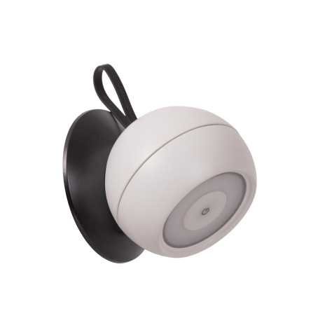 LUNEX - Applique murale Intérieur/Extérieur Rechargeable - Batterie/Piles - LED Dim. - 1x2W 3000K - IP54 - Magnétique -