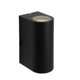 BOOGY - Spot mural / Applique mural Intérieur/Extérieur - 2xGU10 - IP44 - Noir