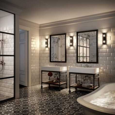 CLAIRE - Applique murale Intérieur/Extérieur - 2xE27 - IP54 - Anthracite