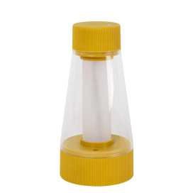 LORALI - Lampe de table Intérieur/Extérieur Rechargeable - Batterie/Piles - Ø 7,7 cm - LED Dim. - IP44 - Jaune Ocre 2