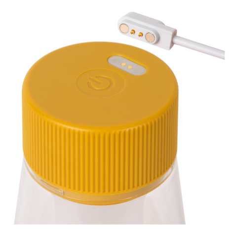 LORALI - Lampe de table Intérieur/Extérieur Rechargeable - Batterie/Piles - Ø 7,7 cm - LED Dim. - IP44 - Jaune Ocre