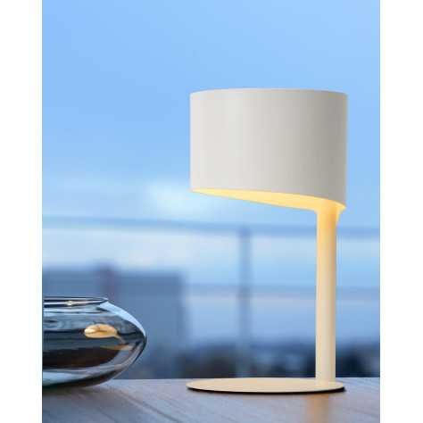 KNULLE - Lampe de table - Ø 15 cm - 1xE14 - Blanc