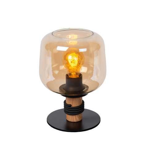 ILONA - Lampe de table - Ø 18 cm - 1xE27 - Ambre