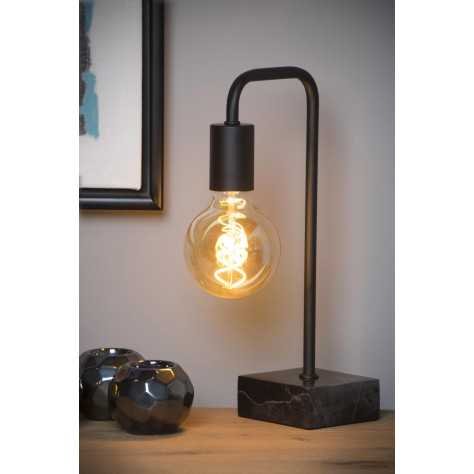 LORIN - Lampe de table - 1xE27 - Noir