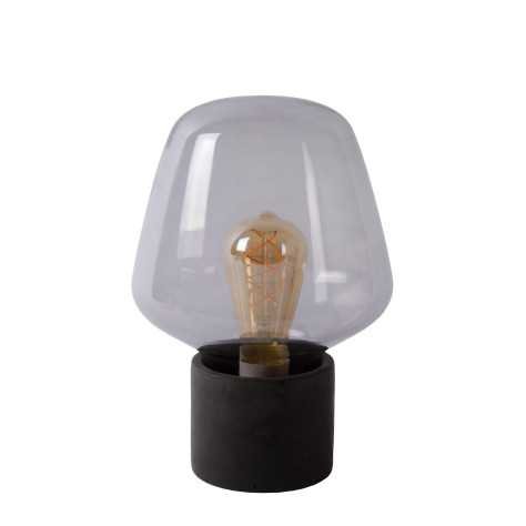 BECKY - Lampe de table - Ø 20 cm - 1xE27 - Fumé