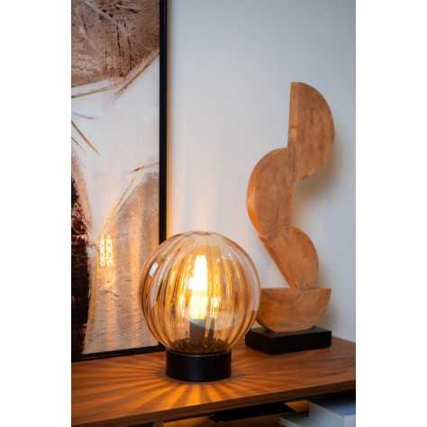 MONSARAZ - Lampe de table - Ø 25 cm - 1xE27 - Ambre