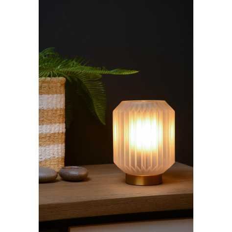 SUENO - Lampe de table - Ø 13 cm - 1xE14 - Blanc