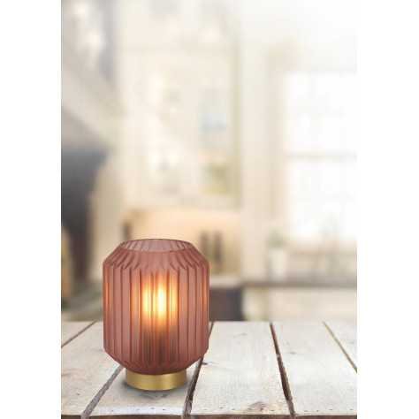SUENO - Lampe de table - Ø 13 cm - 1xE14 - Rose