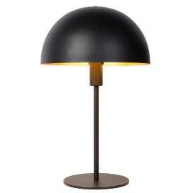 SIEMON - Lampe de table - Ø 25 cm - 1xE14 - Noir
