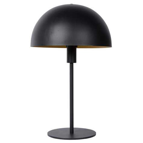 SIEMON - Lampe de table - Ø 25 cm - 1xE14 - Noir