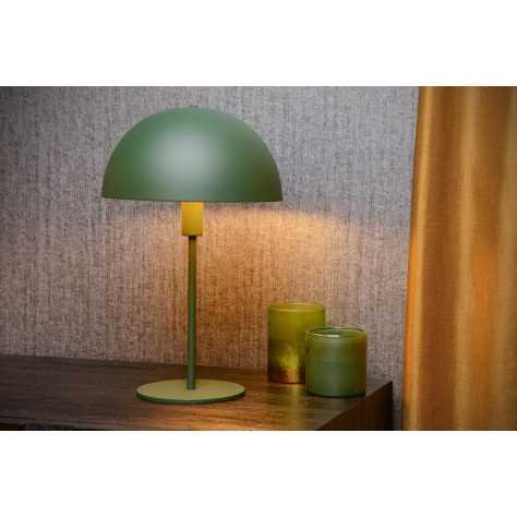 SIEMON - Lampe de table - Ø 25 cm - 1xE14 - Vert