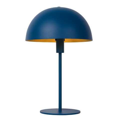 SIEMON - Lampe de table - Ø 25 cm - 1xE14 - Bleu