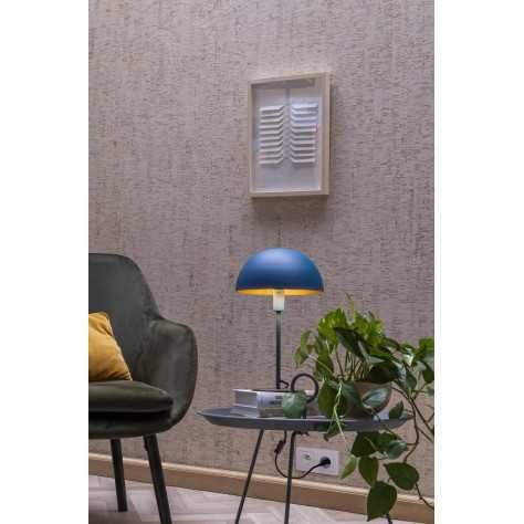 SIEMON - Lampe de table - Ø 25 cm - 1xE14 - Bleu