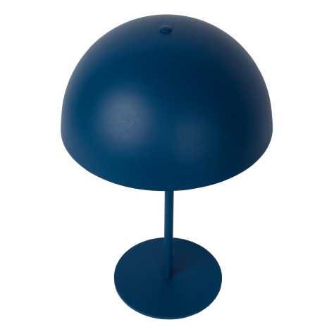 SIEMON - Lampe de table - Ø 25 cm - 1xE14 - Bleu