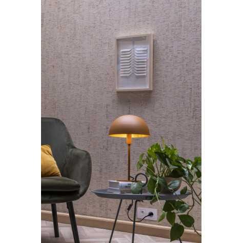 SIEMON - Lampe de table - Ø 25 cm - 1xE14 - Jaune Ocre