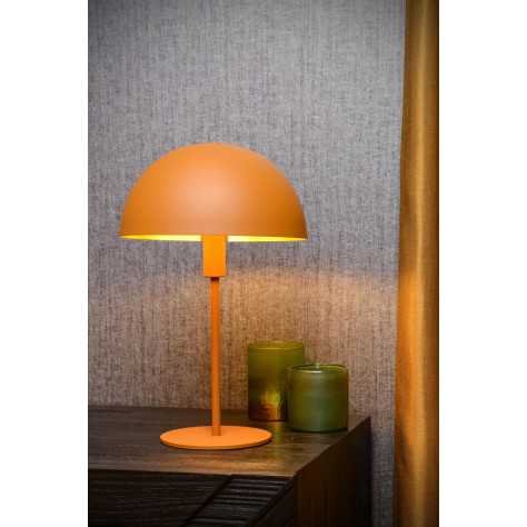 SIEMON - Lampe de table - Ø 25 cm - 1xE14 - Jaune Ocre