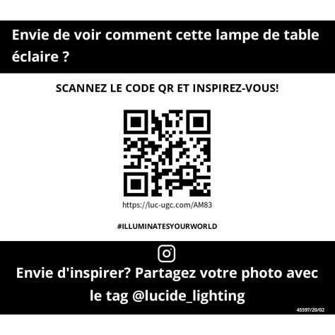 FIRMIN - Lampe de table - Ø 20 cm - 1xE27 - Or Mat / Laiton