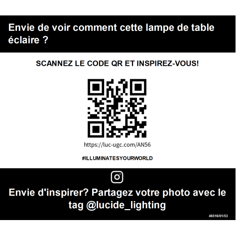 CATO - Lampe de table - Ø 23,5 cm - 1xE27 - Orange