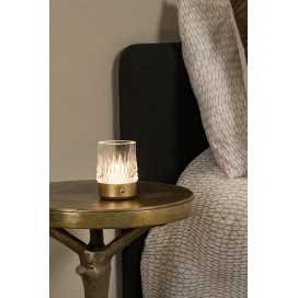 LILI - Lampe de table Rechargeable - Batterie/Piles - Ø 8 cm - LED Dim. - 1x3W 2700K/3000K - Point de rechargement USB 2