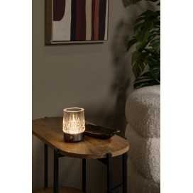 LILI - Lampe de table Rechargeable - Batterie/Piles - Ø 8 cm - LED Dim. - 1x3W 2700K/3000K - Point de rechargement USB 2