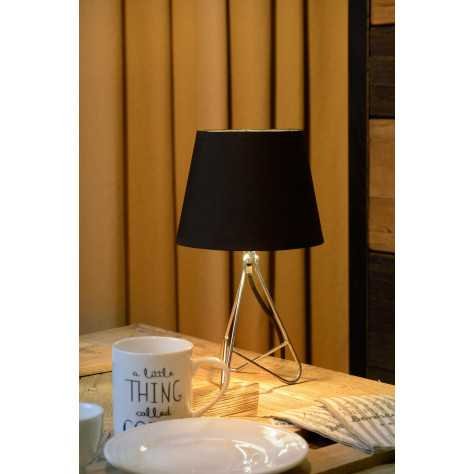 GITTA - Lampe de table - Ø 17 cm - 1xE14 - Chrome