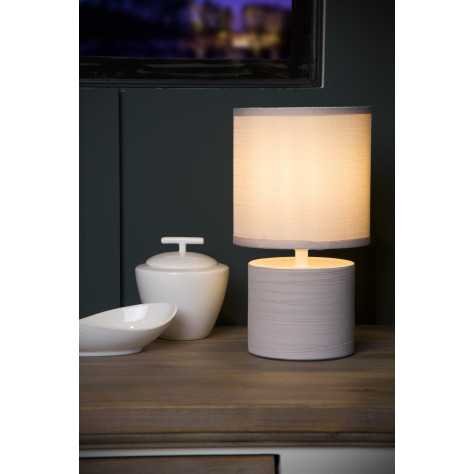 GREASBY - Lampe de table - Ø 14 cm - 1xE14 - Crème