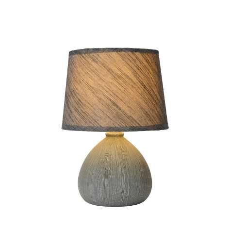 RAMZI - Lampe de table - Ø 18 cm - 1xE14 - Gris