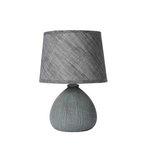 RAMZI - Lampe de table - Ø 18 cm - 1xE14 - Gris