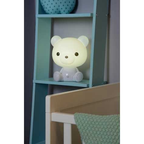 DODO BEAR - Lampe de table Chambres d'enfant - LED Dim. - 1x3W 3000K - 3 StepDim - Blanc
