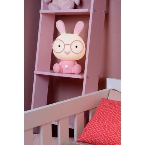 DODO RABBIT - Lampe de table Chambres d'enfant - LED Dim. - 1x3W - 3 StepDim - Rose