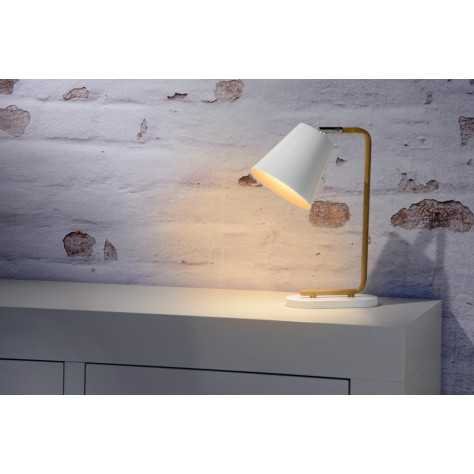 CONA - Lampe de table - 1xE14 - Blanc