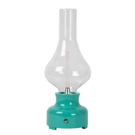 JASON - Lampe de table Rechargeable - Batterie/Piles - LED Dim. - 1x2W 3000K - 3 StepDim - Turquoise