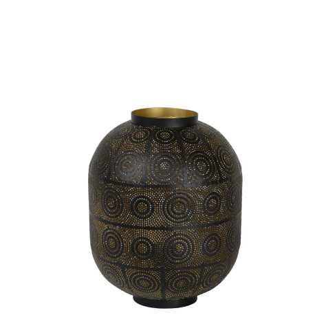 TAHAR - Lampe de table - Ø 25 cm - 1xE27 - Noir