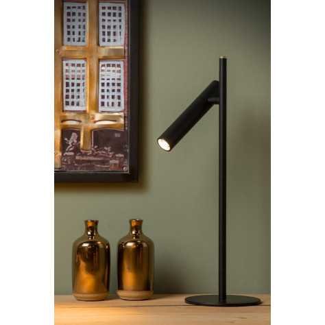 PHILON - Lampe de table - Ø 13 cm - LED Dim. - 1x4,5W 3000K - Noir