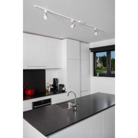 TRACK Embout de fermeture - Système de rail monophasé / Éclairage sur rail - Ensemble de 2 - Blanc (Extension)