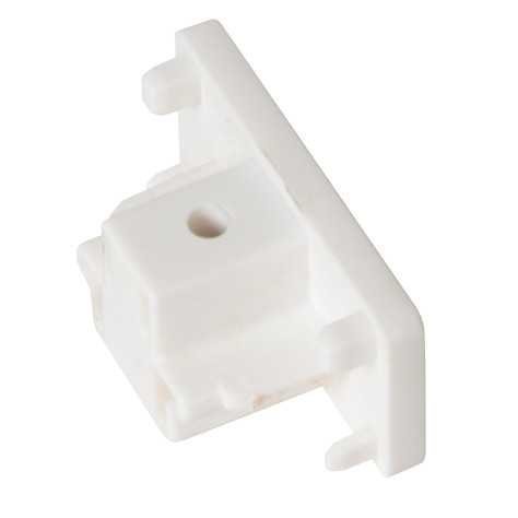 TRACK Embout de fermeture - Système de rail monophasé / Éclairage sur rail - Ensemble de 2 - Blanc (Extension)