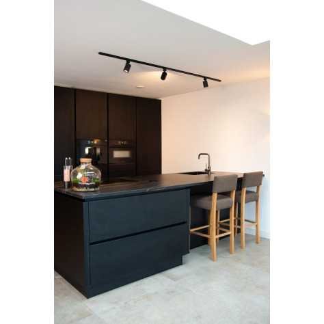 TRACK NIGEL Spot sur rail - Système de rail monophasé / Éclairage sur rail - 1xGU10 - Noir (Extension)